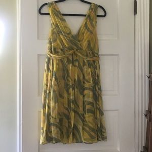 Anthropologie 9-HI5 STCL yellow dress size 8
